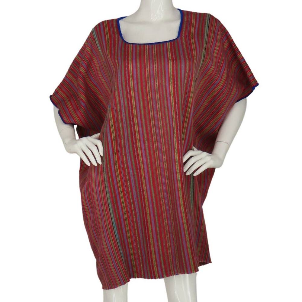 Guatemala Huipil Boho Festival Hippie Native Kaftan Cloak Wrap Poncho Cape